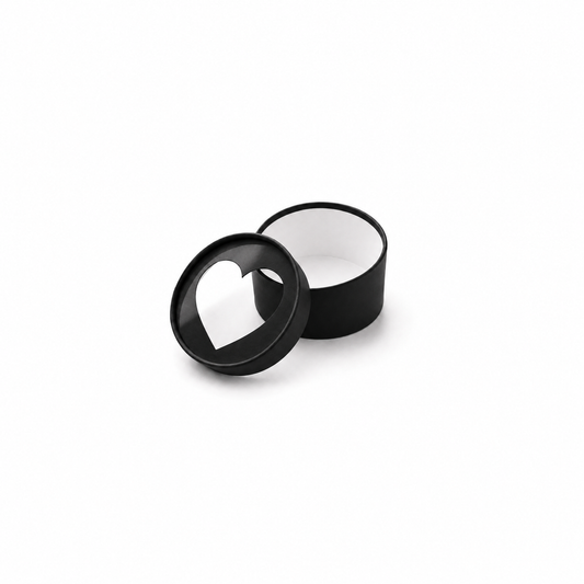 Small Round Heart Window Gift Box, 4.7" — Set of 6