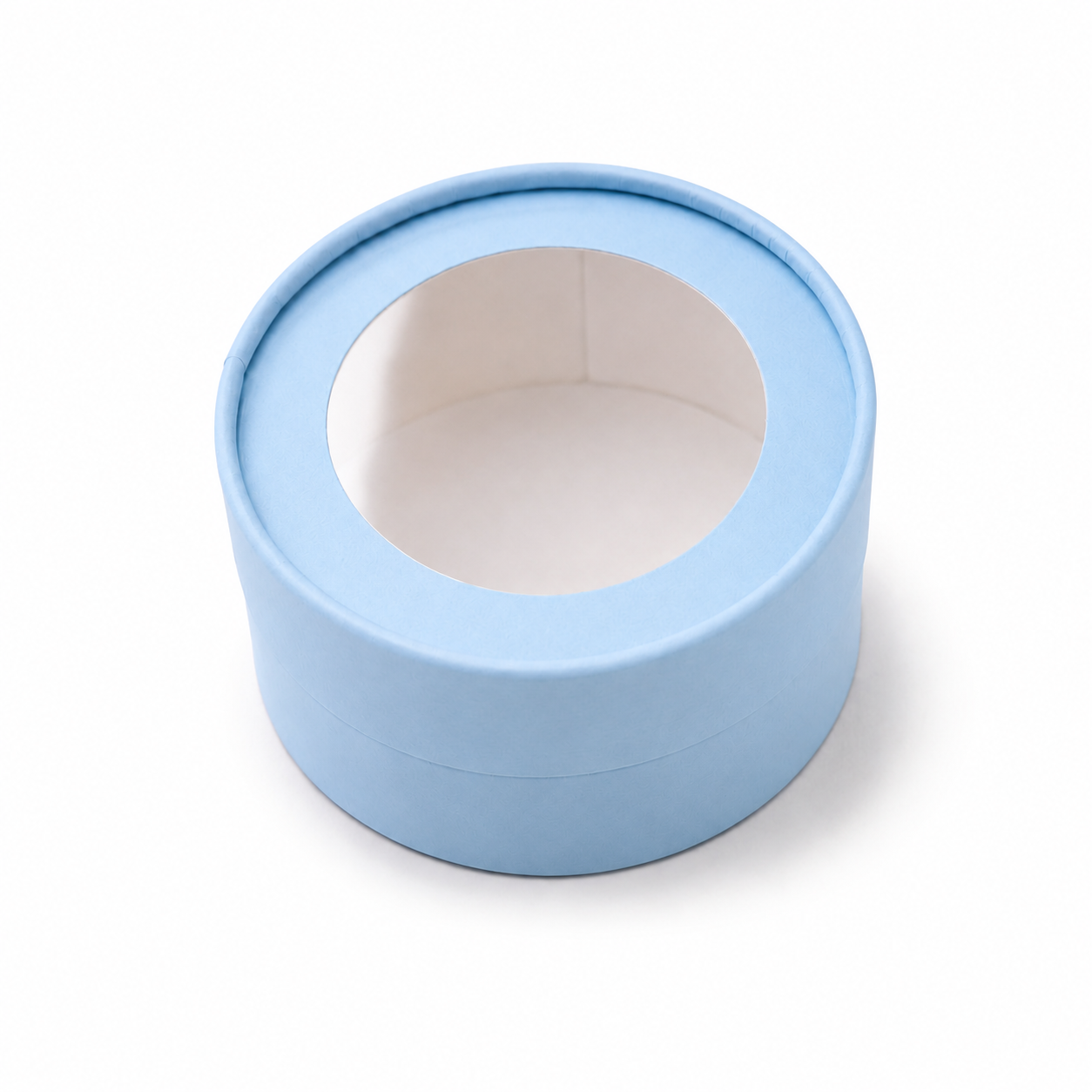 Small Round Clear Window Gift Box, 4.7"— Set of 6