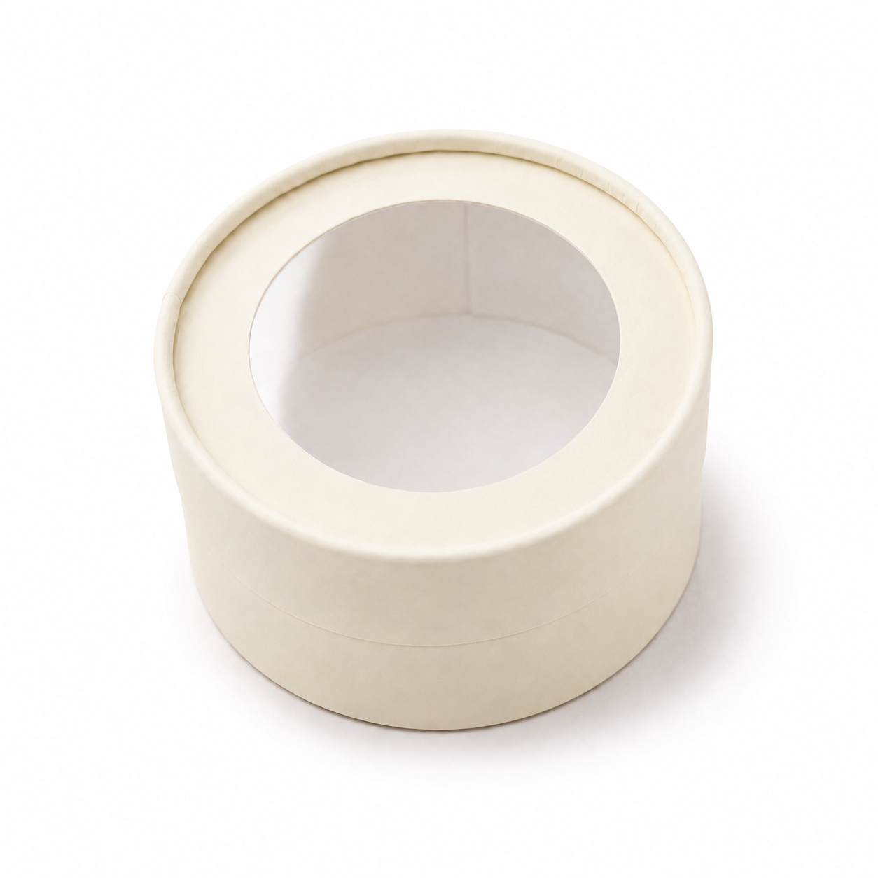 Small Round Clear Window Gift Box, 4.7"— Set of 6