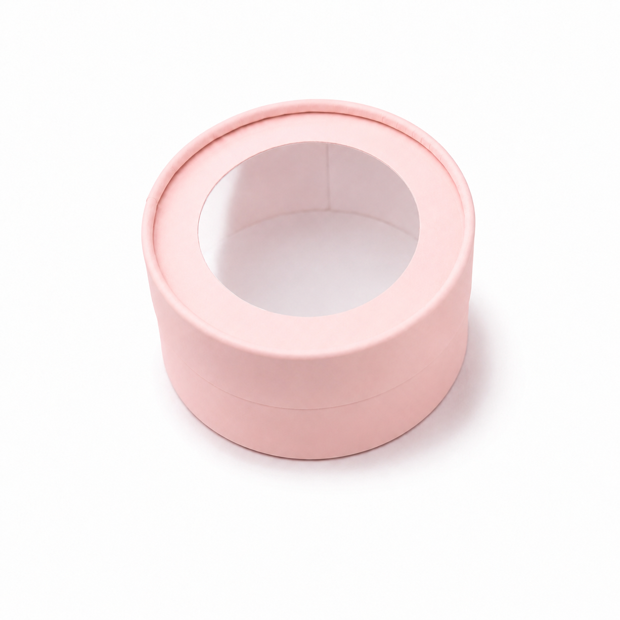 Small Round Clear Window Gift Box, 4.7"— Set of 6