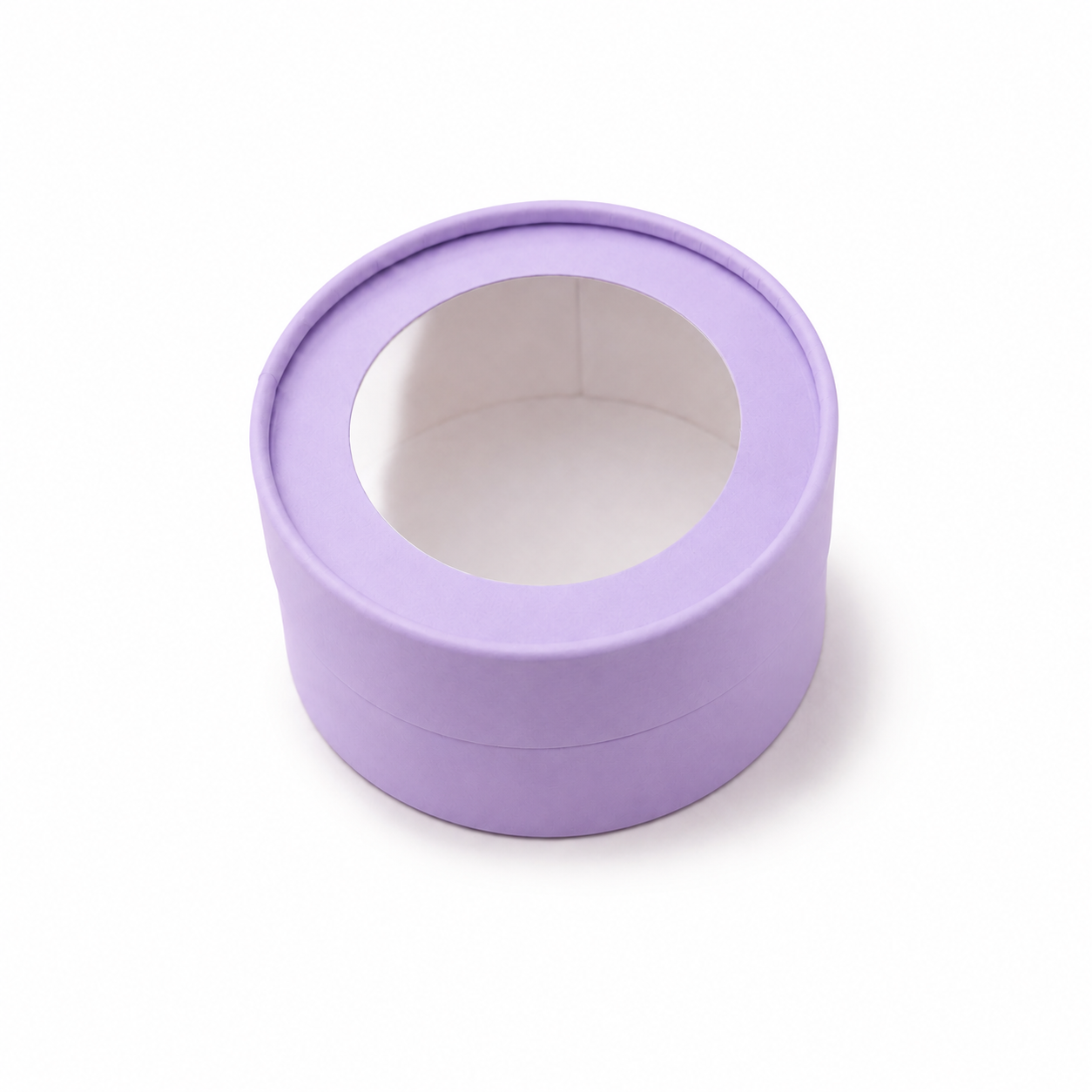 Small Round Clear Window Gift Box, 4.7"— Set of 6