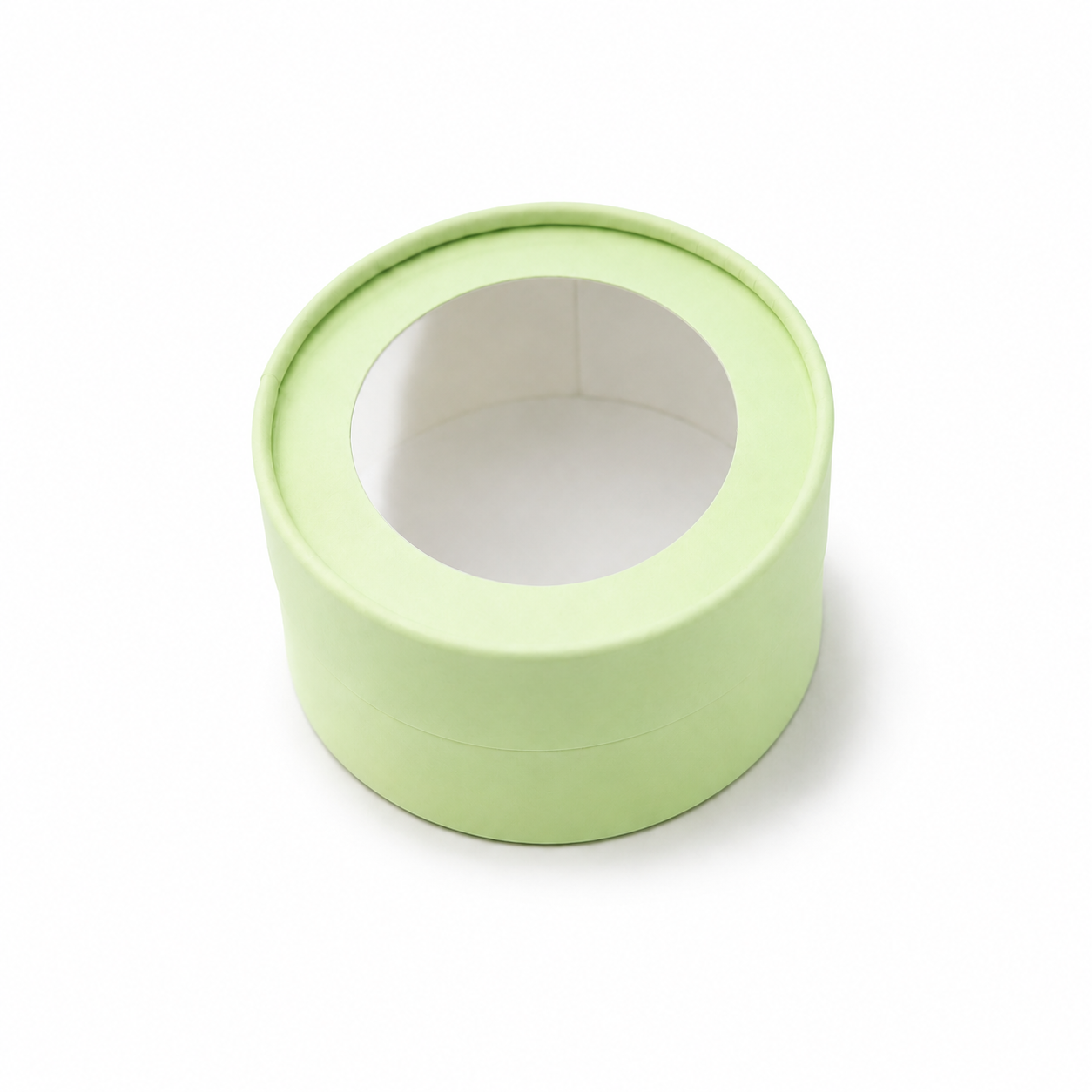 Small Round Clear Window Gift Box, 4.7"— Set of 6
