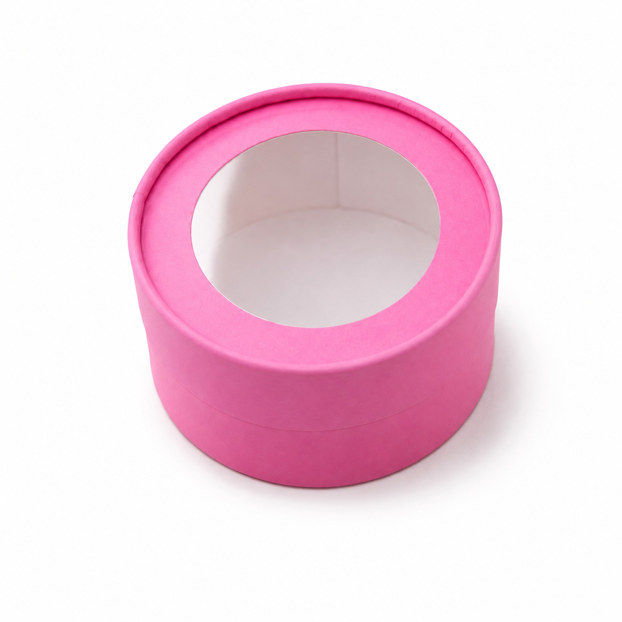 Small Round Clear Window Gift Box, 4.7"— Set of 6