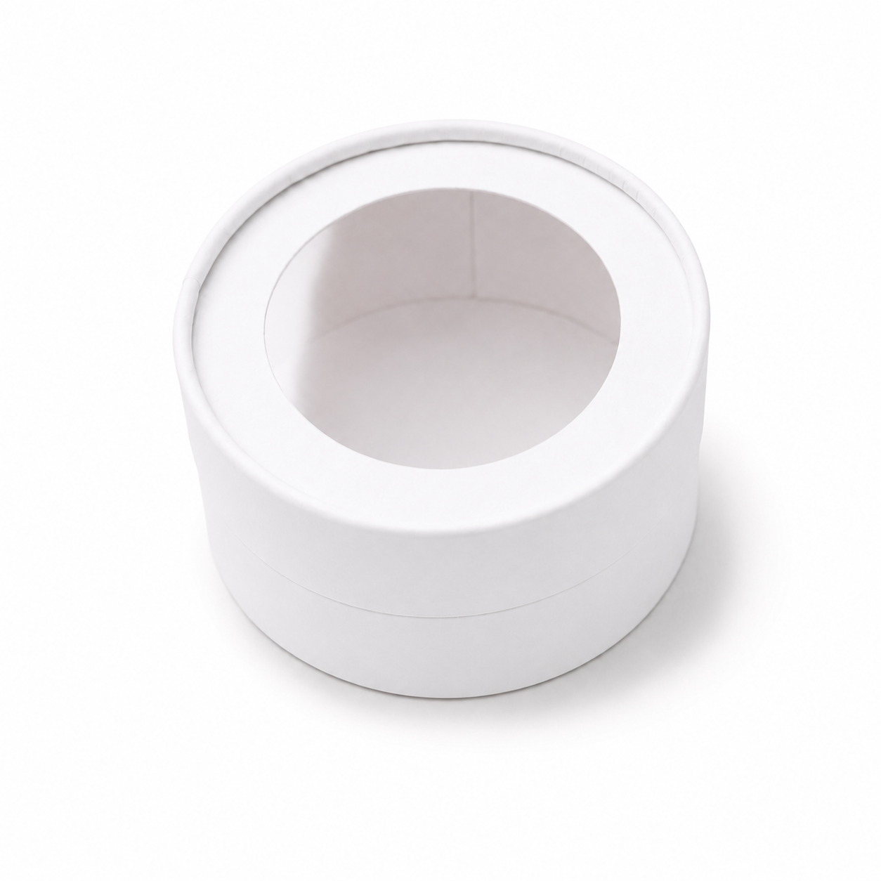 Small Round Clear Window Gift Box, 4.7"— Set of 6