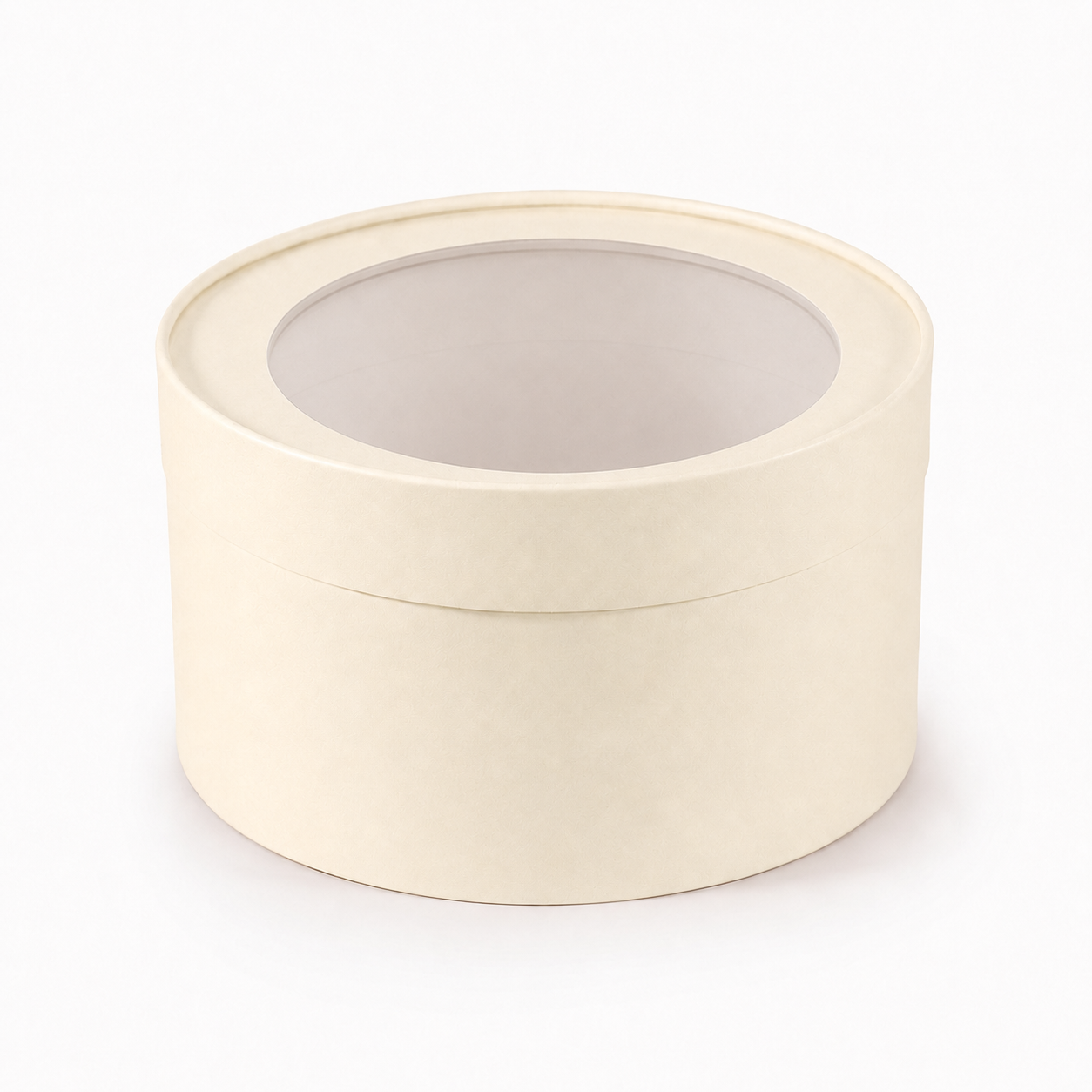 Large Round Clear Window Gift Box, 9.8"— Set of 6