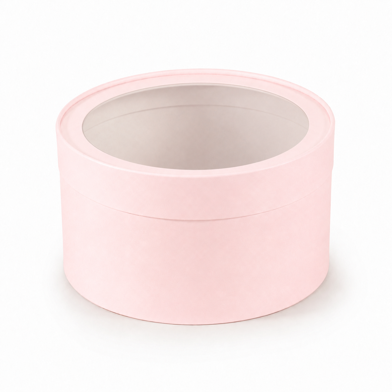 Large Round Clear Window Gift Box, 9.8"— Set of 6