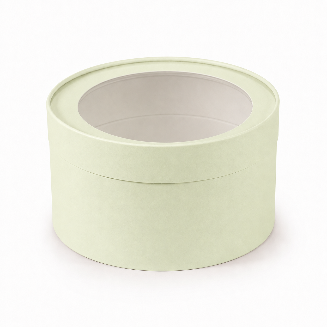 Large Round Clear Window Gift Box, 9.8"— Set of 6